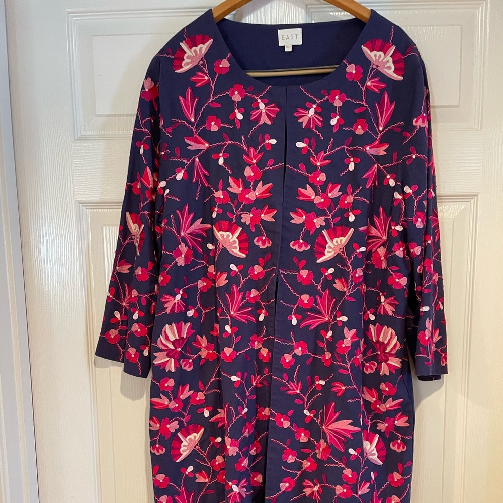 EAST Embroidered Duster Size M/L